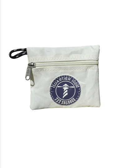 Pocket Quartier iodé x 727 sailbags  Bleu Marine - Blanc/ orange - Quartier iodé
