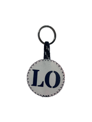 Porte clef Quartier iodé x 727 sailsbags  Bleu Marine - Blanc/ orange - Quartier iodé