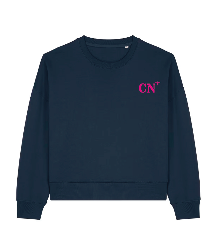 Sweat Caen CN Vert - Rose / Bleu Marine - Rose quartier iodé
