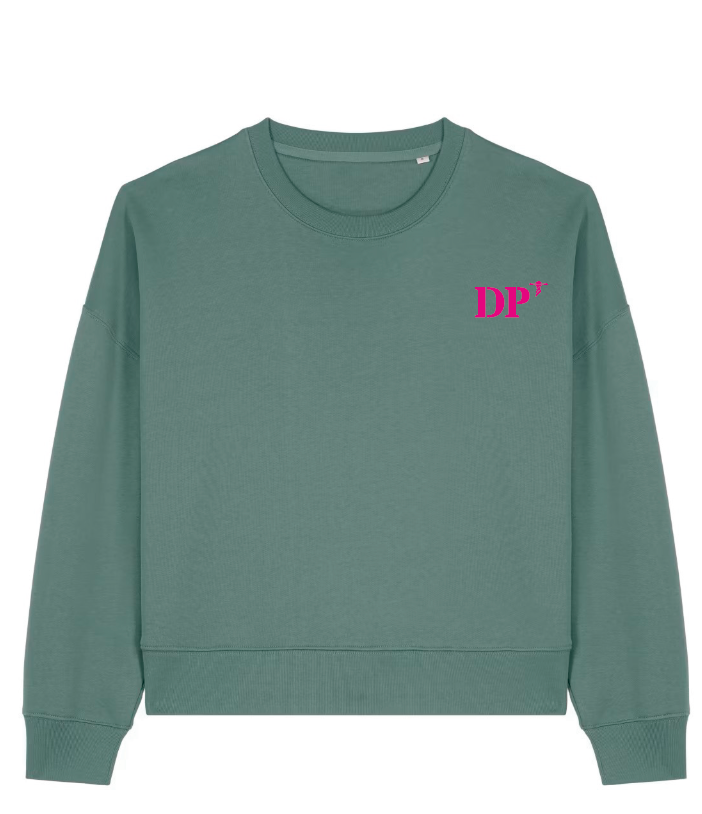 Sweat femme oversize DP Dieppe / Rose - Bleu Marine / Rose