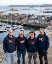 Sweat Dunkerque DK Bleu Marine - Orange quartier iodé