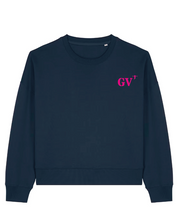 Sweat Le Guilvinec Vert - Rose / Bleu Marine - Rose quartier iodé