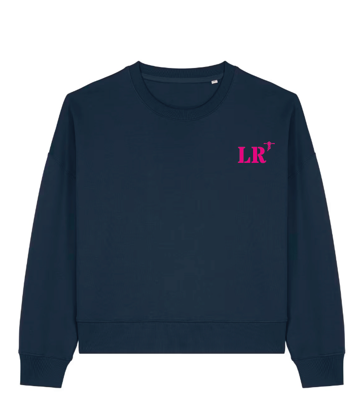 Sweat La Rochelle LR Vert - Rose / Bleu Marine - Rose quartier iodé