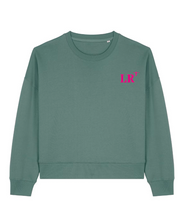 Sweat La Rochelle LR Vert - Rose / Bleu Marine - Rose quartier iodé