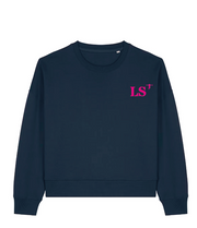 Sweat Les Sables d'Olonne Vert - Rose / Bleu Marine - Rose Quartier iodé