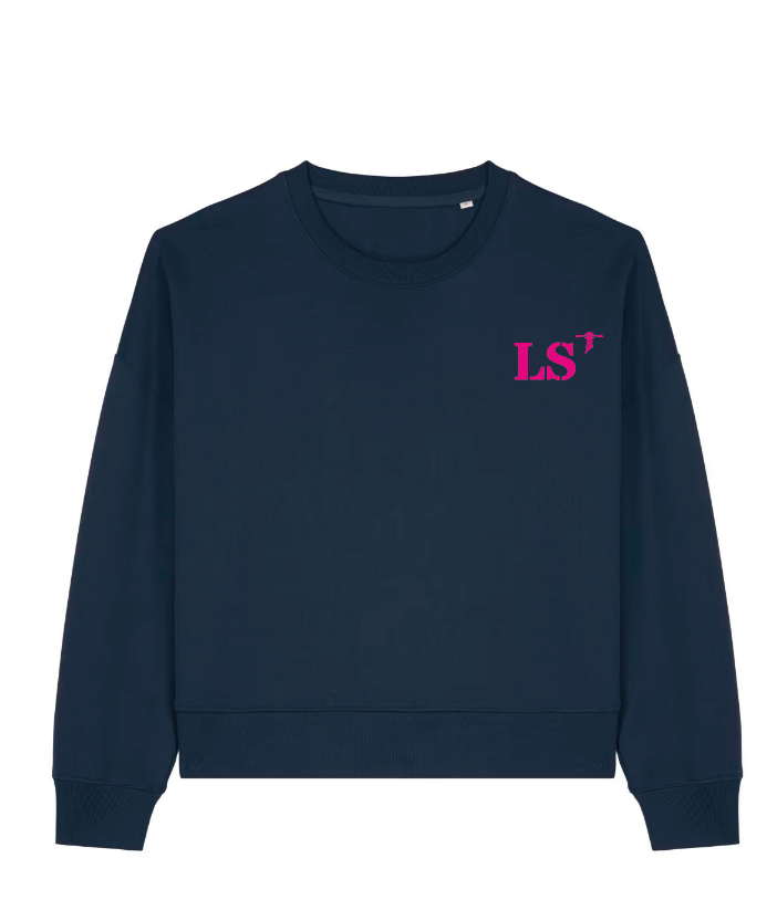 Sweat Les Sables d'Olonne Vert - Rose / Bleu Marine - Rose Quartier iodé