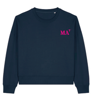Sweat Marseille MA Vert - Rose / Bleu Marine - Rose Quartier iodé