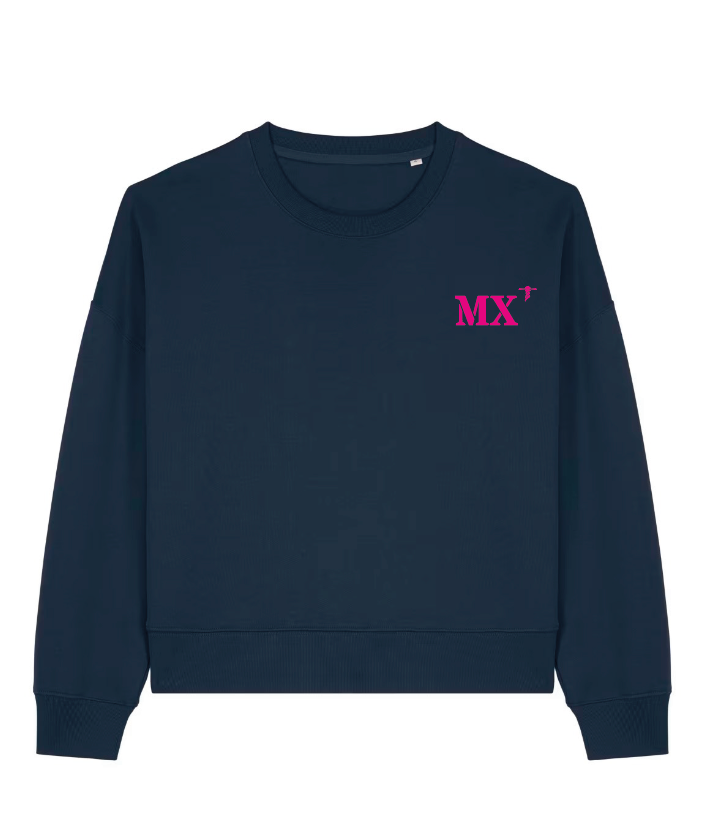 Sweat Morlaix MX Vert - Rose / Bleu Marine - Rose Quartier iodé