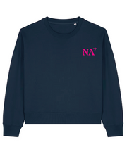 Sweat brodé Nantes NA Vert / Rose - Bleu Marine / Rose - Quartier iodé