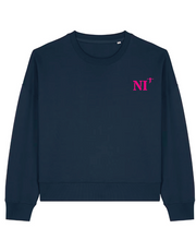 Sweat brodé Nice NI Vert / Rose - Bleu Marine / Rose - Quartier iodé