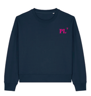 Sweat brodé Paimpol PL Vert / Rose - Bleu Marine / Rose - Quartier iodé