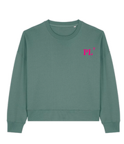 Sweat brodé Paimpol PL Vert / Rose - Bleu Marine / Rose - Quartier iodé