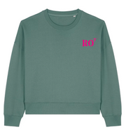 Sweat brodé Rouen RO Vert / Rose - Bleu Marine / Rose - Quartier iodé