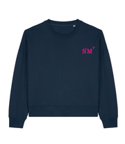 Sweat brodé Saint-Malo StM Vert / Rose - Bleu Marine / Rose - Quartier iodé