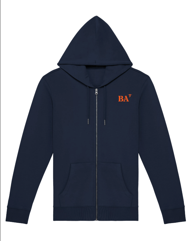 sweat zip BA bayonne brodé