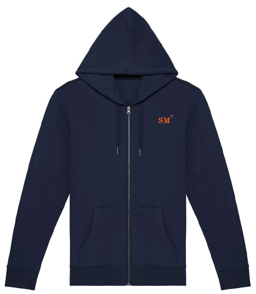 sweat zip SM Saint Malo brodé