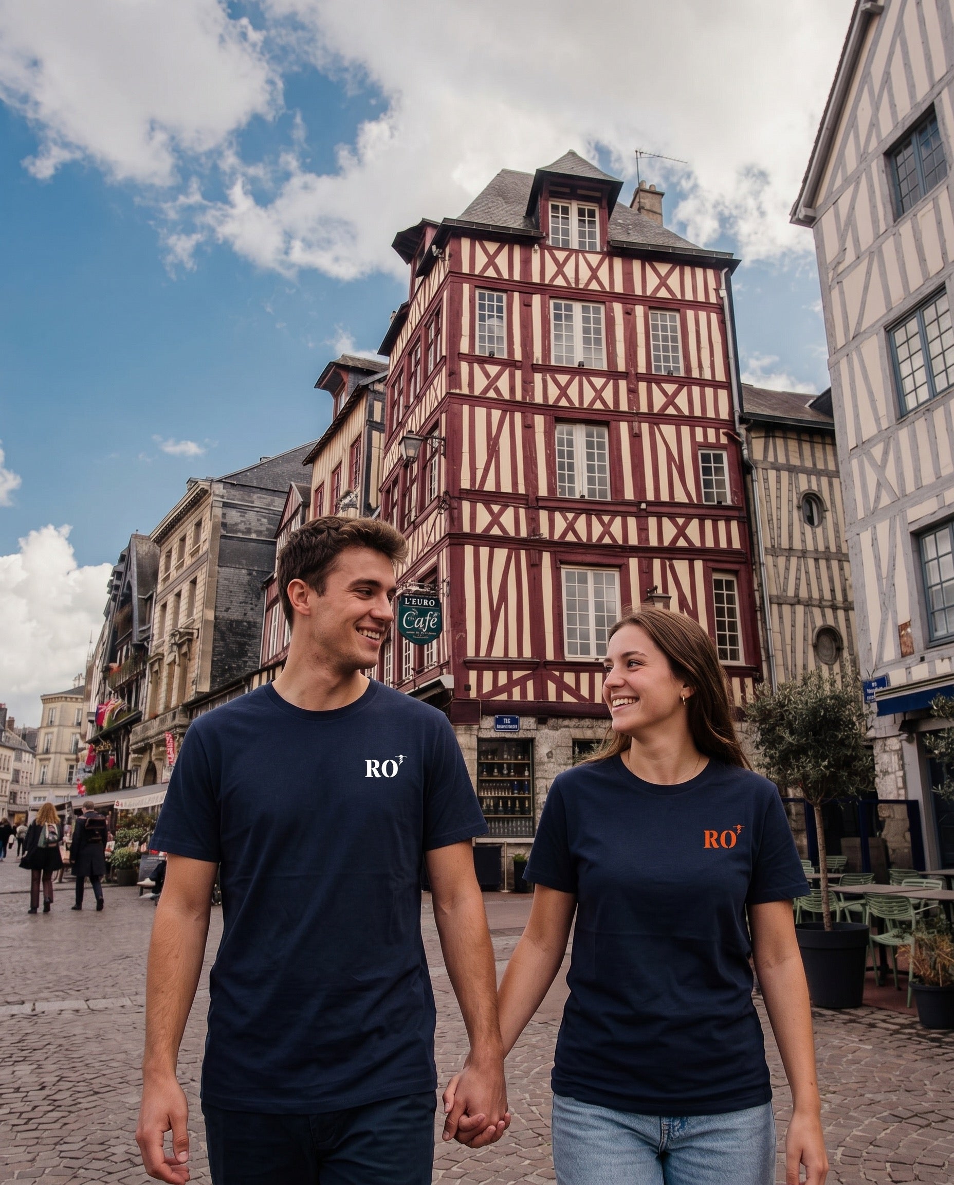 t-shirt RO Rouen blanc