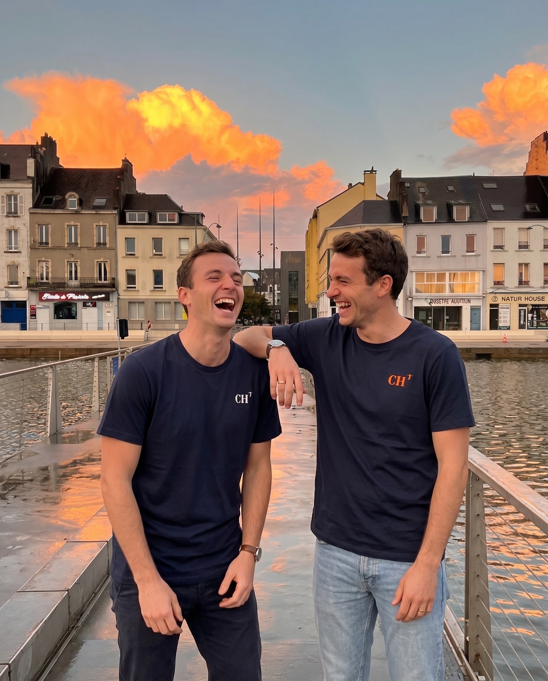 t-shirt blanc CH Cherbourg