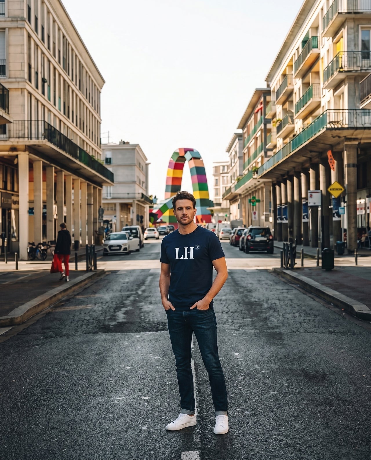 T-shirt Le Havre LH- Marine et Blanc
