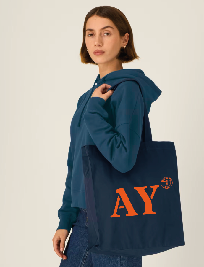 Tote bag AY Auray Bleu Marine - Orange