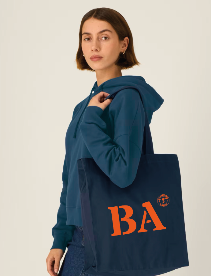Tote bag BA Bayonne Bleu Marine - Orange