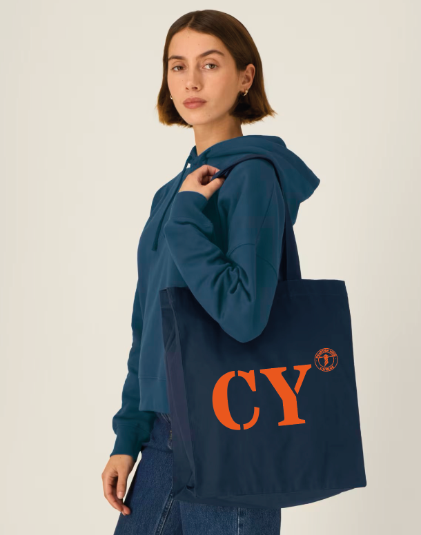 Tote bag CY Cayenne Bleu Marine - Orange