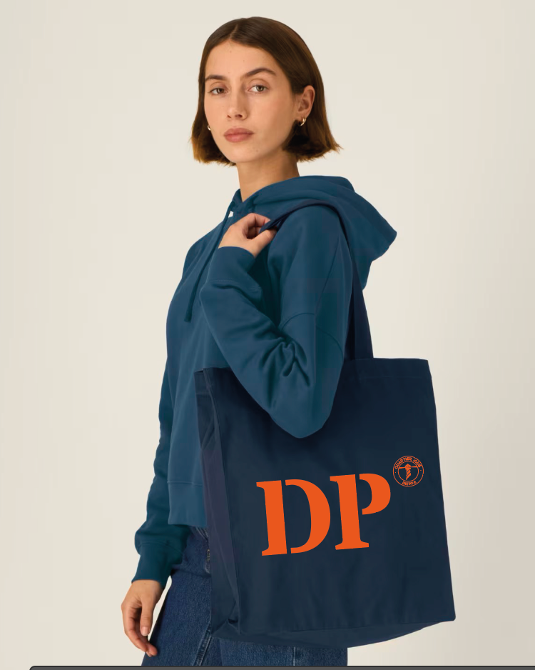 Tote bag DP Dieppe Bleu Marine - Orange