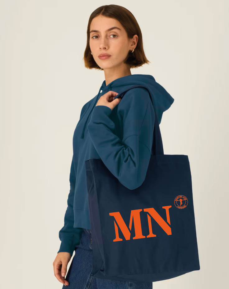 Tote bag MN Marennes Bleu Marine - Orange