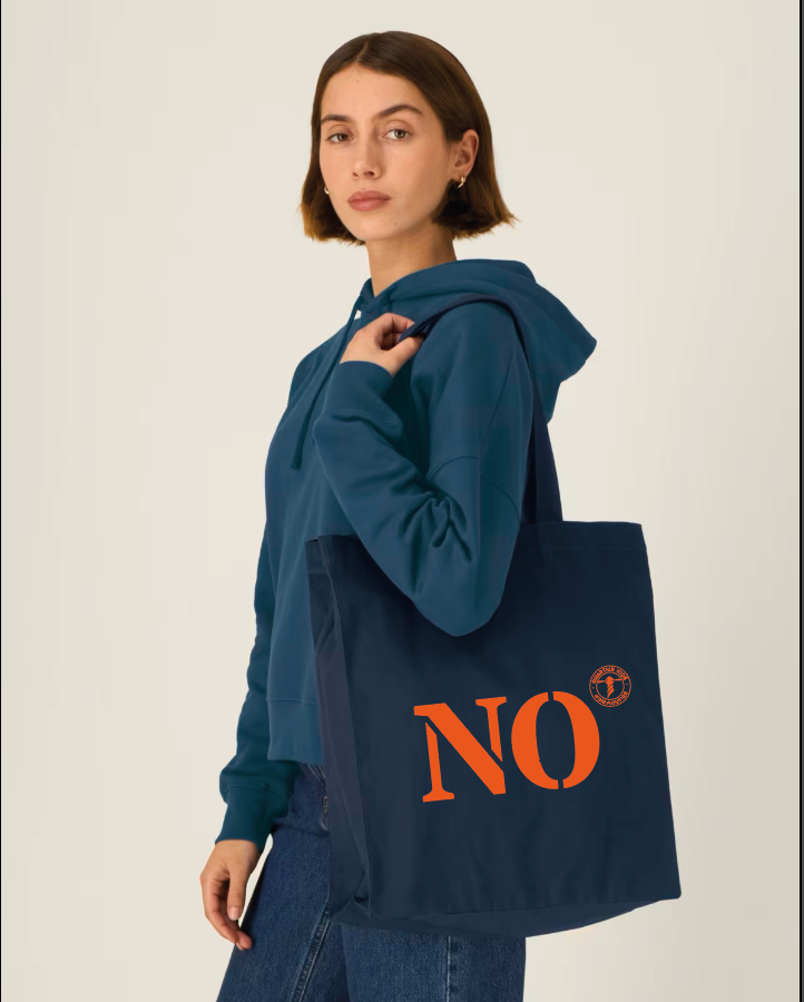 Tote bag NO Noirmoutier Nice Bleu Marine - Orange