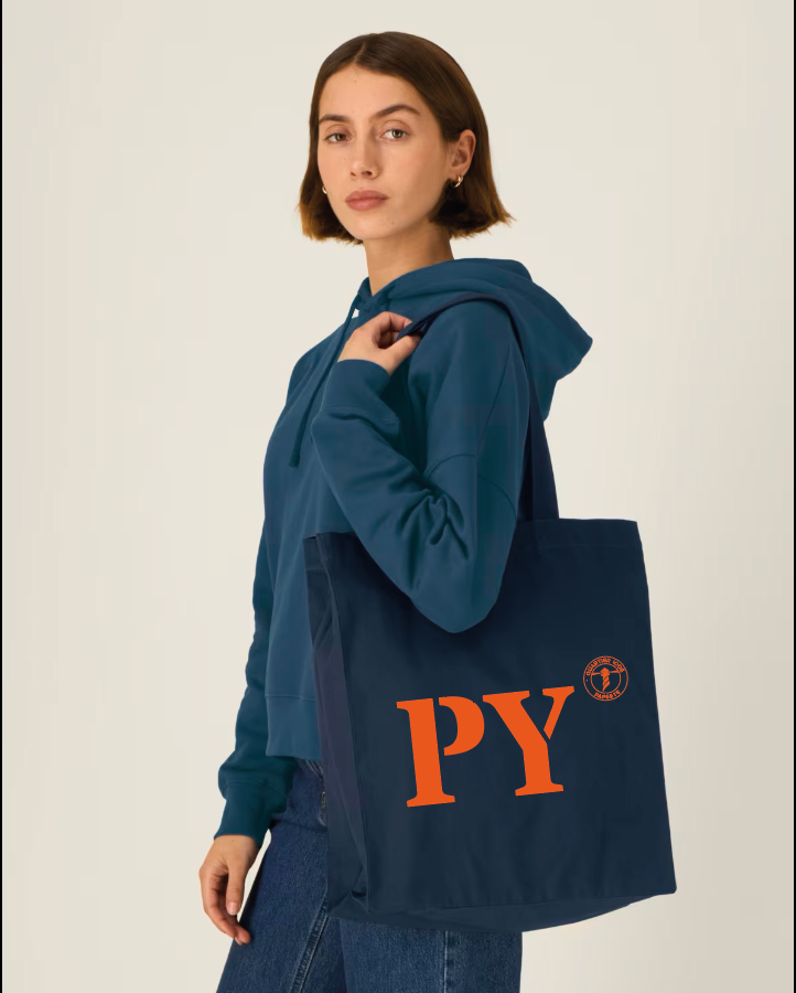 Tote bag PY Papeete Bleu Marine - Orange