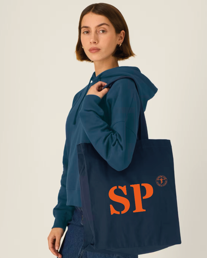 Tote bag SP Saint Pierre et Miquelon Bleu Marine - Orange