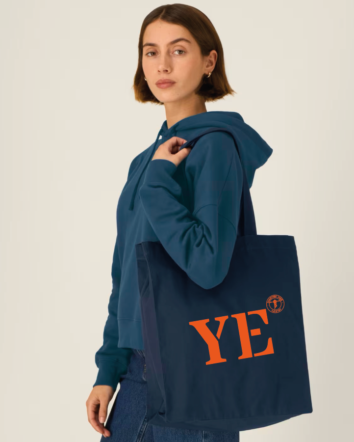 Tote bag YE Île d'Yeux Bleu Marine - Orange